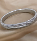 Metallic Textured Stretch Bangle