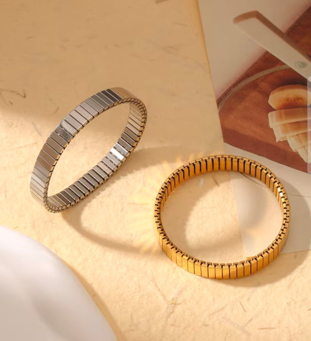 Stretch Tile Pattern Bracelet