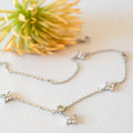 316 Stainless Steel Four Leaf Clover Clavicle Necklace - Necklace