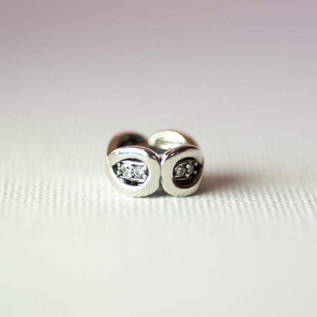 925 Sterling Silver Cubic Inlaid Charm - Charm