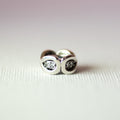 925 Sterling Silver Cubic Inlaid Charm - Charm