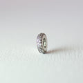 925 Sterling Silver Cubic Zirconia Bead Charm - Charm