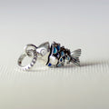 925 Sterling Silver Little Sparkle Fish Charm - Charm