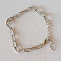 925 Sterling Silver Paperclip Bracelet - Bracelet