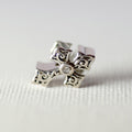 925 Sterling Silver Vintage Cross Charm - Charm