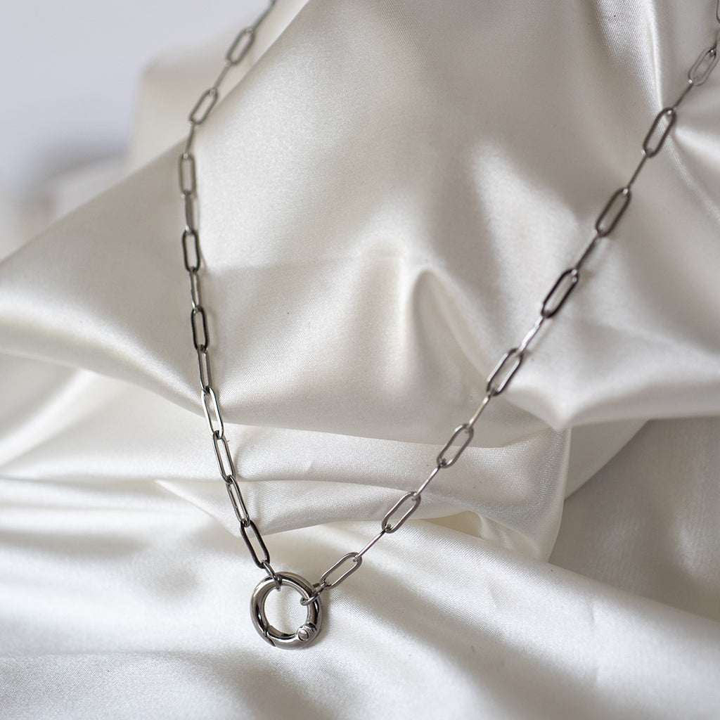 Spring Clasp Paperclip Necklace