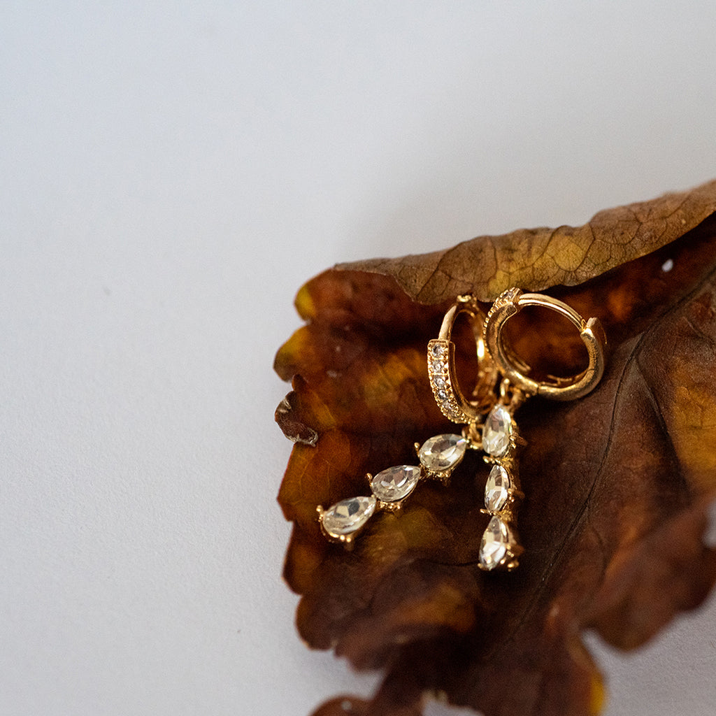Water Drop Tassel Earrings