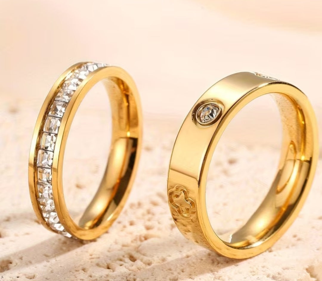 Classic Double Clover Ring Set