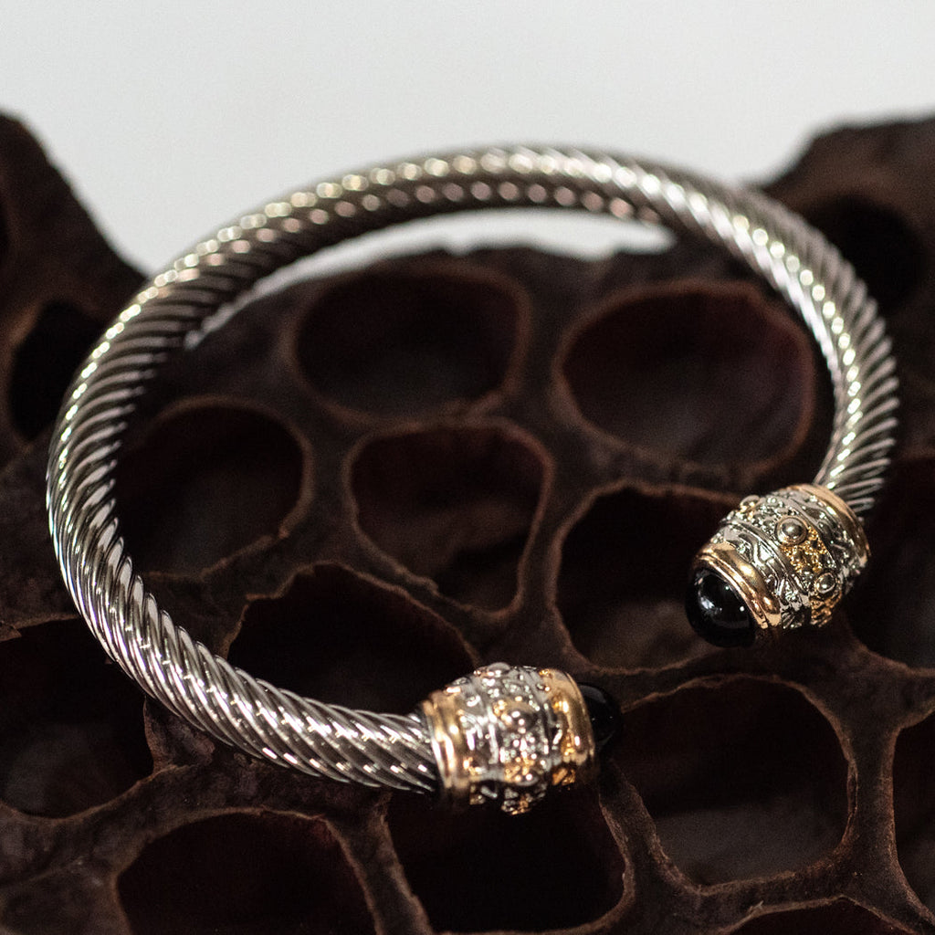 Adjustable Titanium Steel Cuff Bracelet - Bracelet