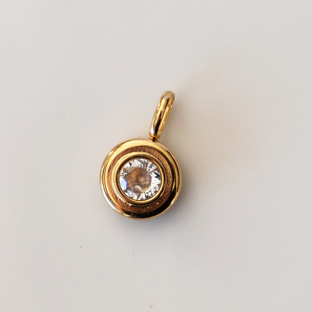 April Boho Birthstone Charm - Diamond