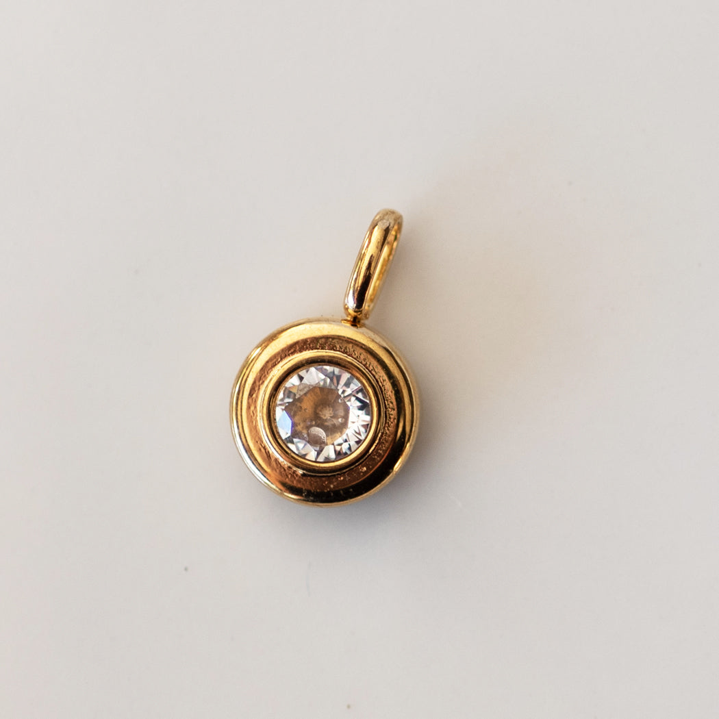 April Boho Birthstone Charm - Diamond