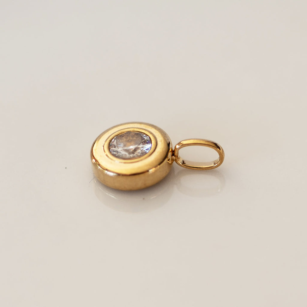 April Boho Birthstone Charm - Diamond