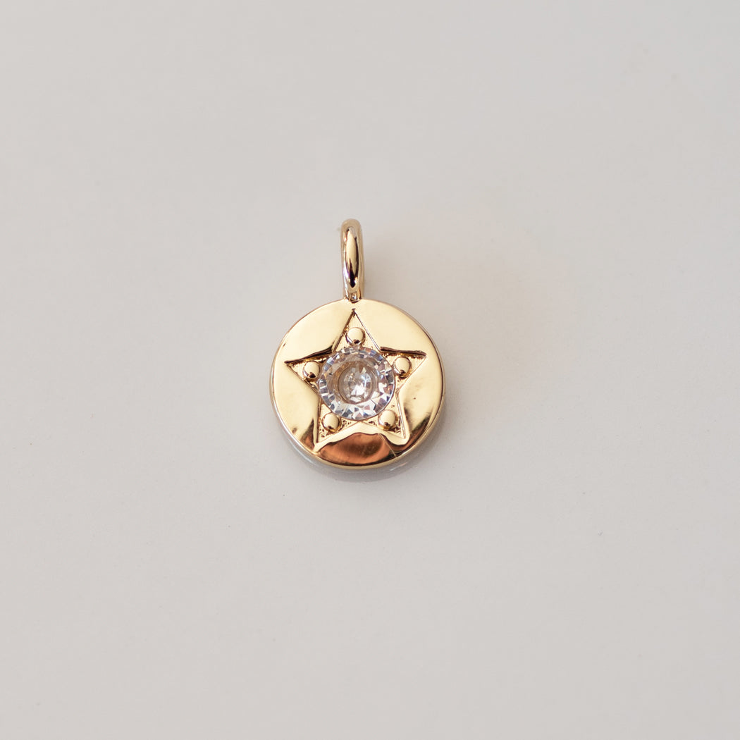 April Boho Birthstone Charm - Diamond