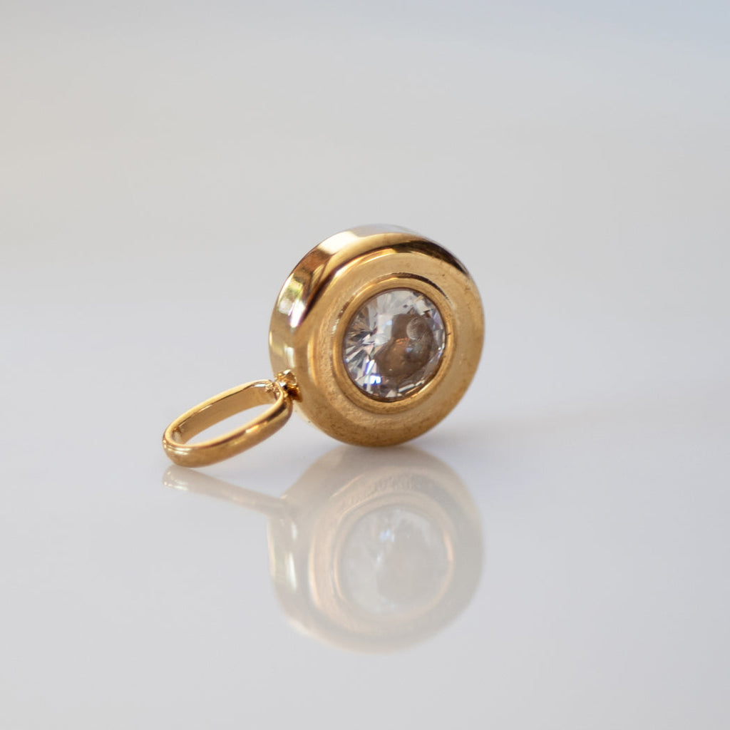 April Boho Birthstone Charm - Diamond