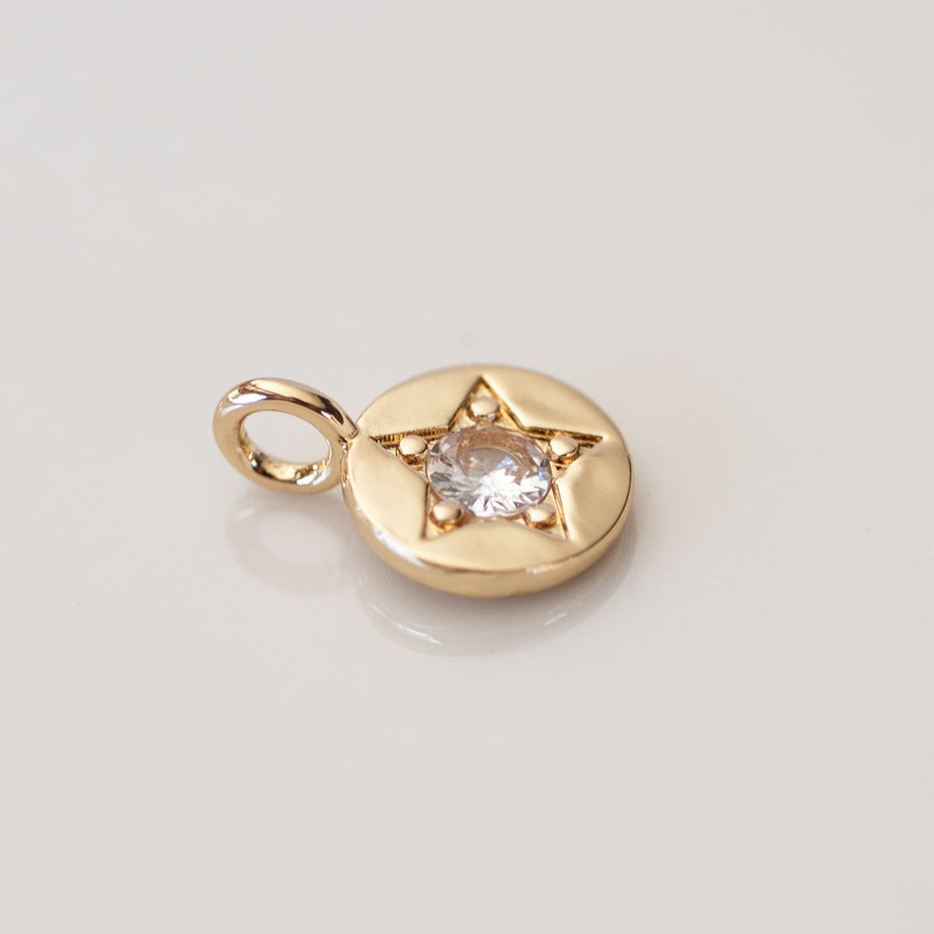 April Boho Birthstone Charm - Diamond