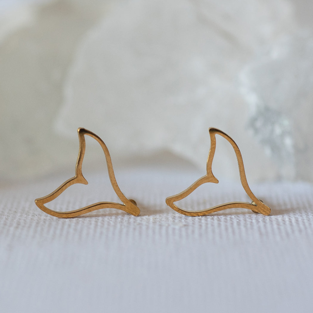 Bohemian Whale Tail Earrings — 316L Stainless Steel - Earrings