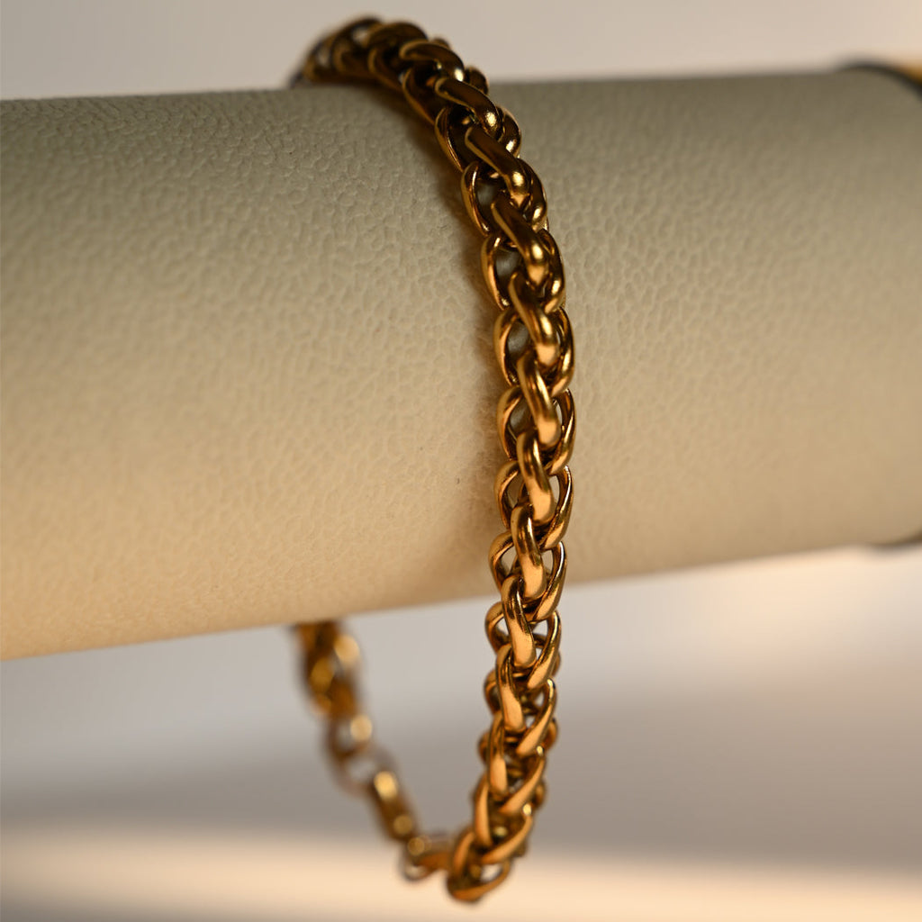 Cuban Link Necklace & Matching Bracelet Set, 316L Stainless Steel - Necklace Combo
