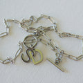 Customizable Initial Paperclip Necklace - Necklace
