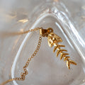 Fish Bone Pendant Necklace – 316L Stainless Steel - Necklace