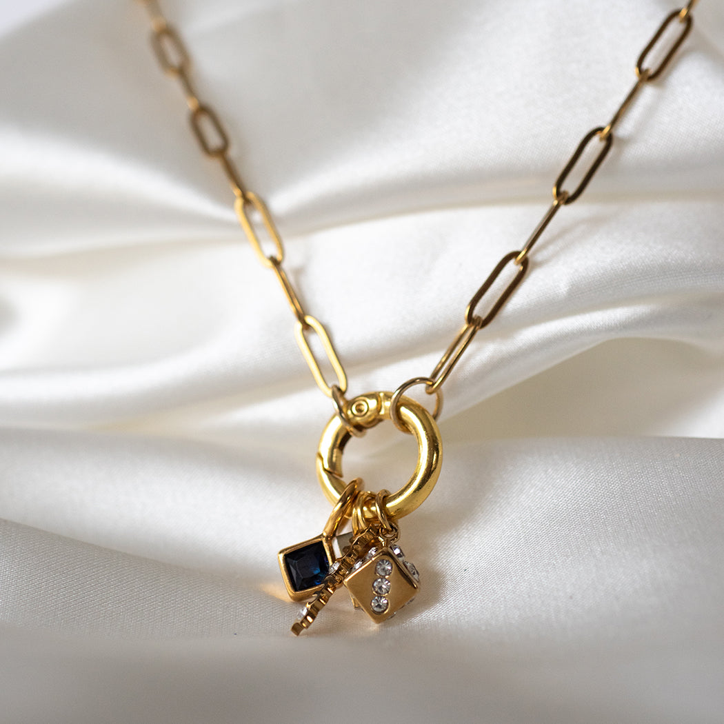 Spring Clasp Paperclip Necklace