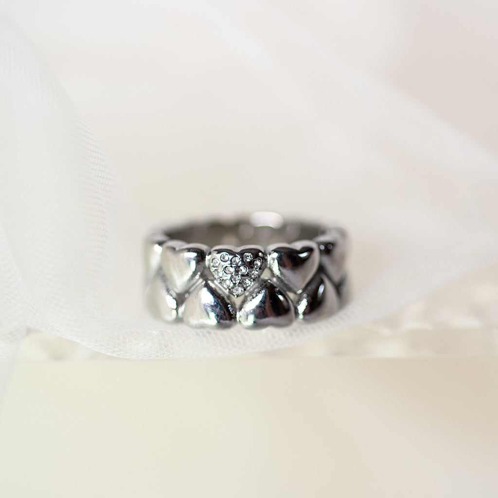 Hollow Heart Antique Ring