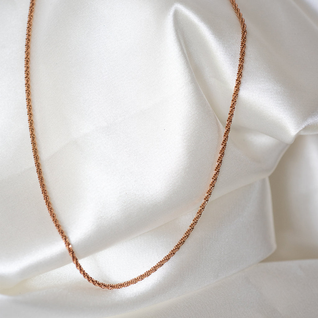 Rose Gold Sparkle Clavicle Necklace