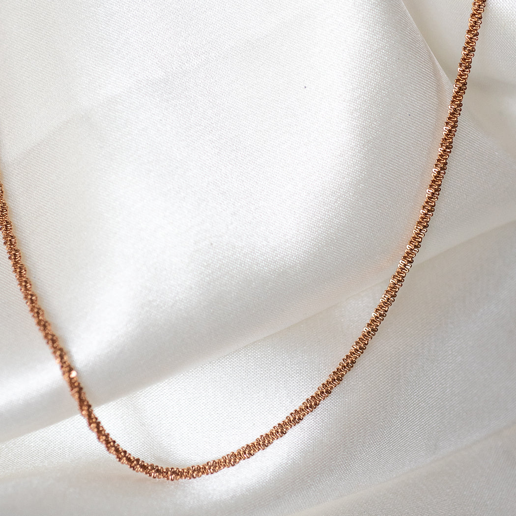 Rose Gold Sparkle Clavicle Necklace