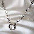 Spring Clasp Paperclip Necklace