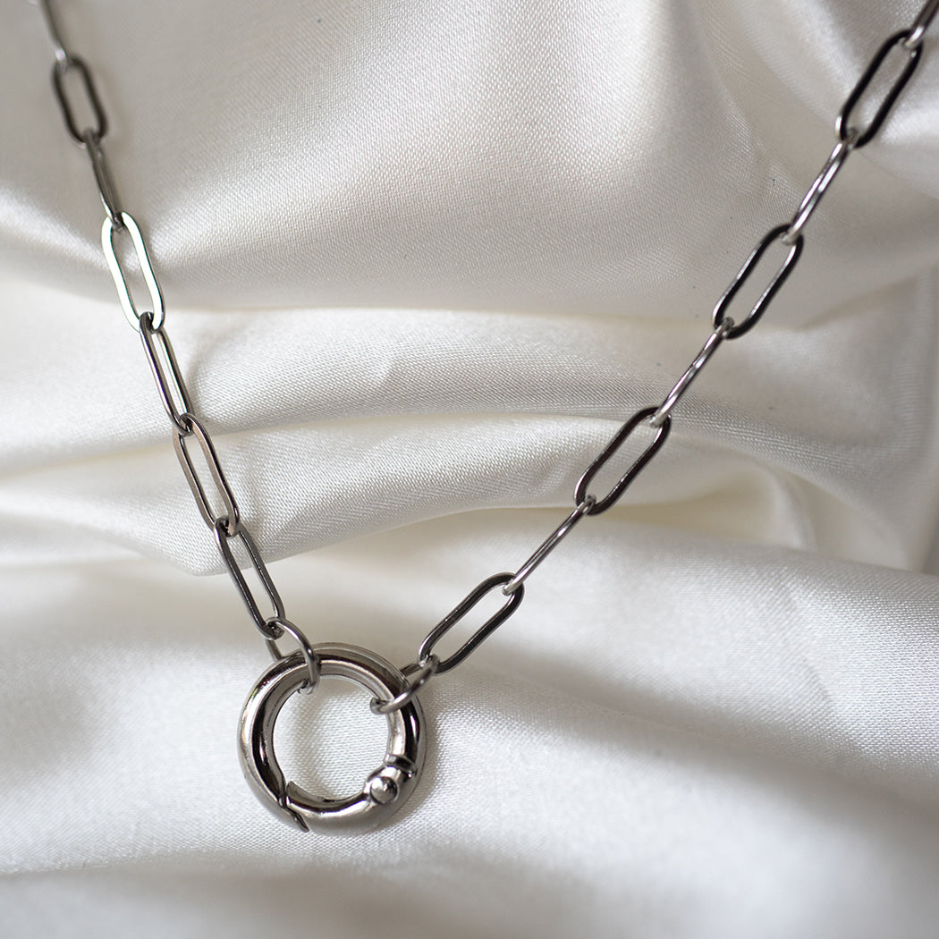 Spring Clasp Paperclip Necklace
