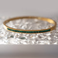 Emerald in-Lay Clasp Bracelet