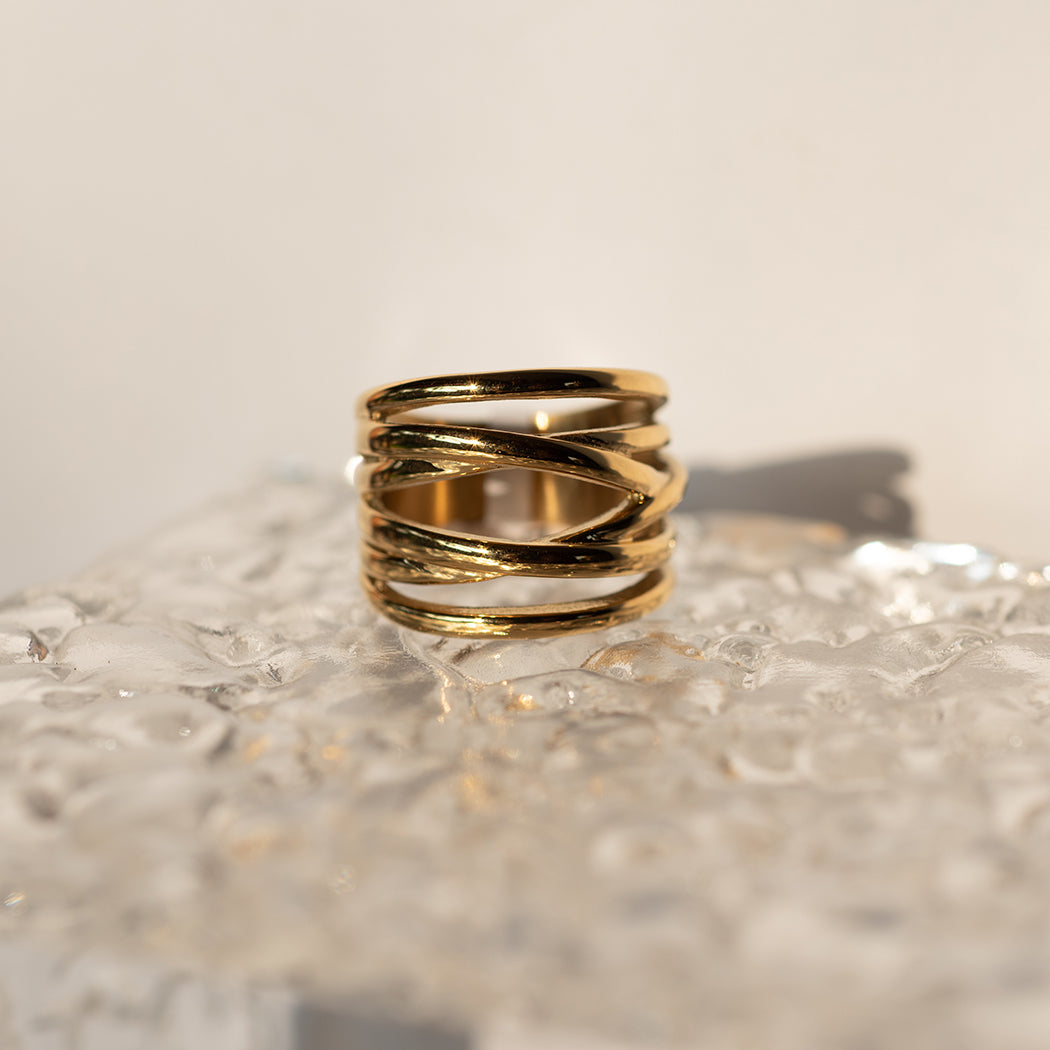 Wide multi layer Ring