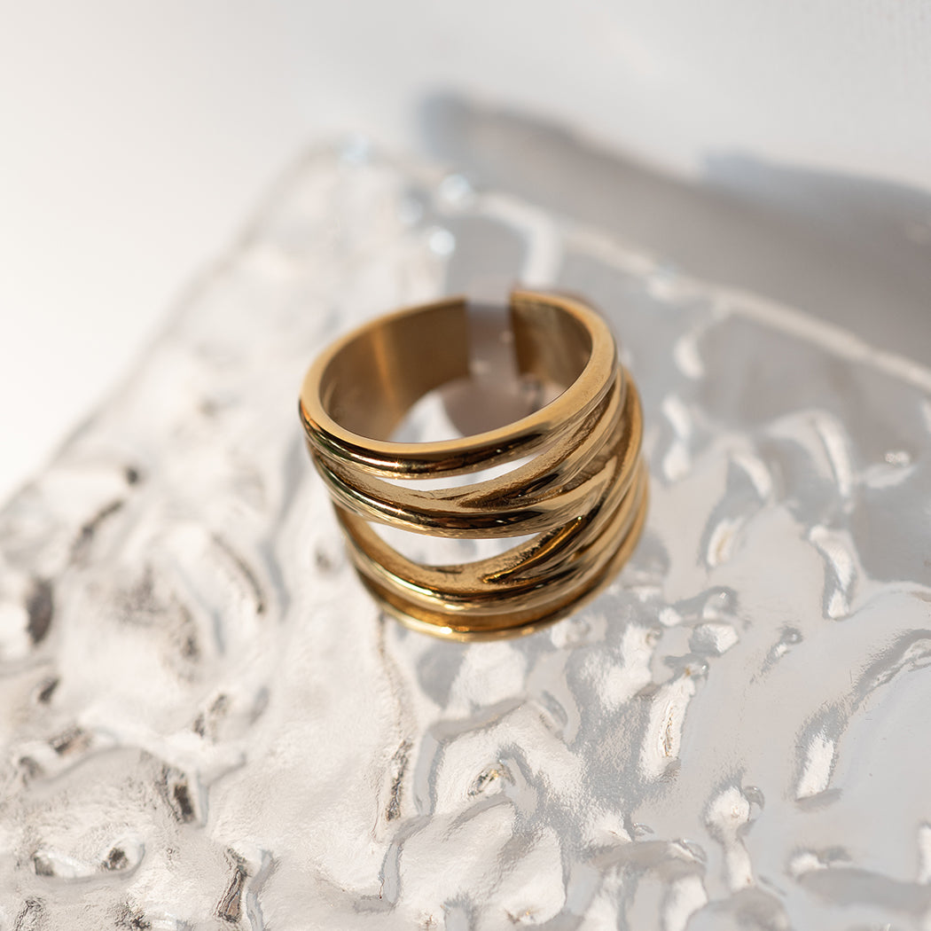Wide multi layer Ring