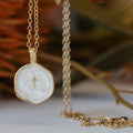 Gold Cross Pendant Necklace – 316L Stainless Steel Chain - Necklace