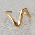 Gold Open Adjustable Ring— 316L Stainless Steel - Rings