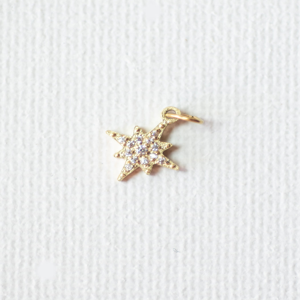 Gold Star Charm — 316L Stainless Steel - Charm