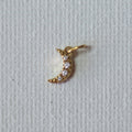 Golden Moon Charm — 316L Stainless Steel - Charm