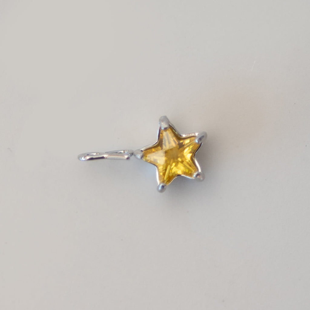 Light Yellow S-Clip Star Charm