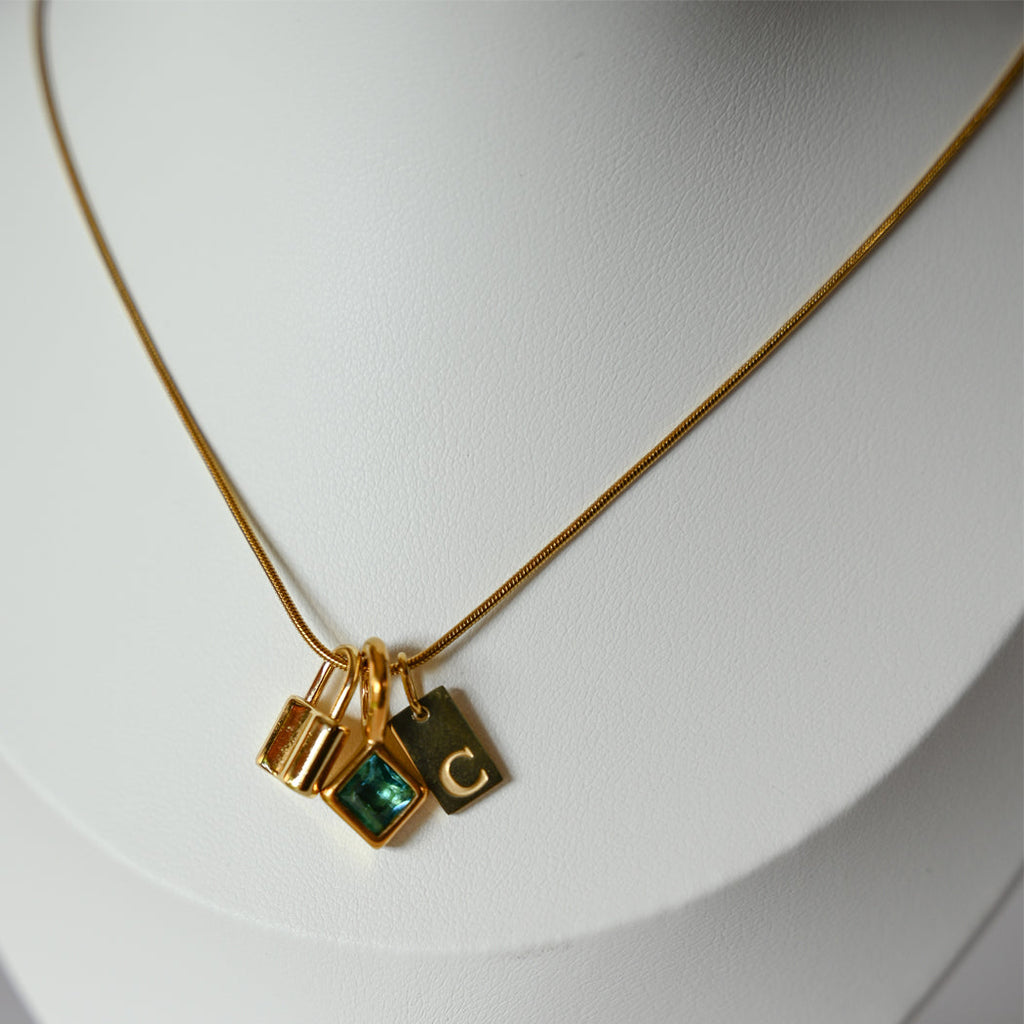 March Boho Birthstone Charm – Aquamarine - Charm