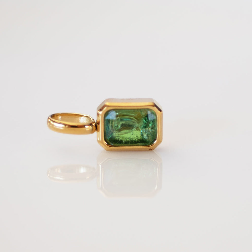 May Birthstone Boho Charm - Emerald