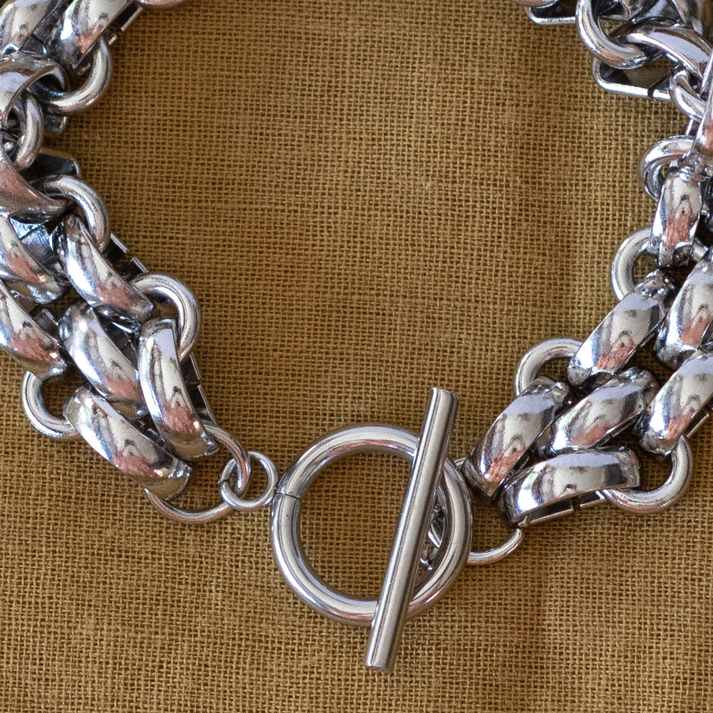 OT Buckle Cuban Chain Bracelet - Bracelet