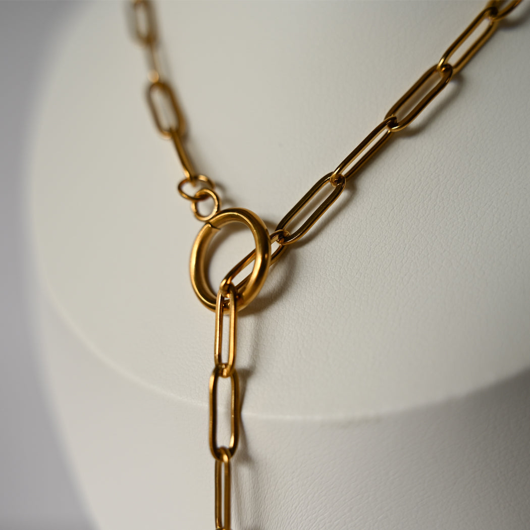 OT Clasp Pendant Necklace – 316L Stainless Steel - Necklace