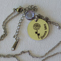 Customizable Birthstone Pendant Necklace — Stainless Steel - Necklace