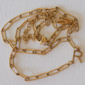 Personalized Initial Paperclip Necklace 316L Stainless Steel - Necklace