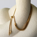 Plated Braided Bracelet with Adjustable Drawstring. - Bracelet