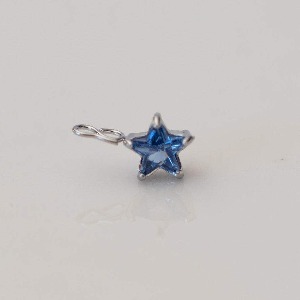 Sapphire Blue S-Clip Star Charm