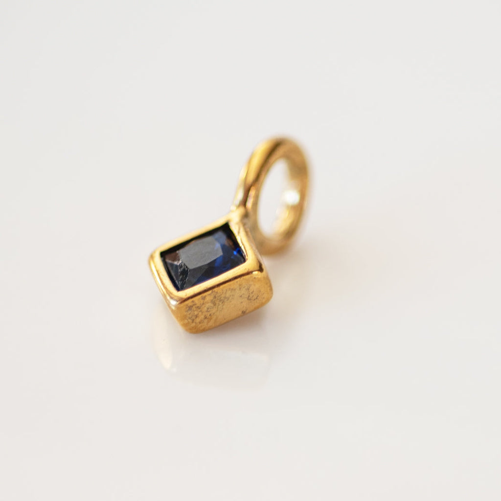 September Boho Birthstone Charm - Sapphire