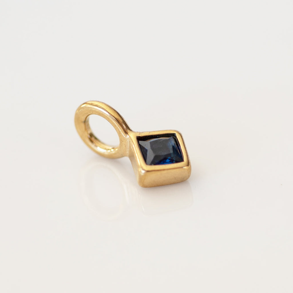 September Boho Birthstone Charm - Sapphire