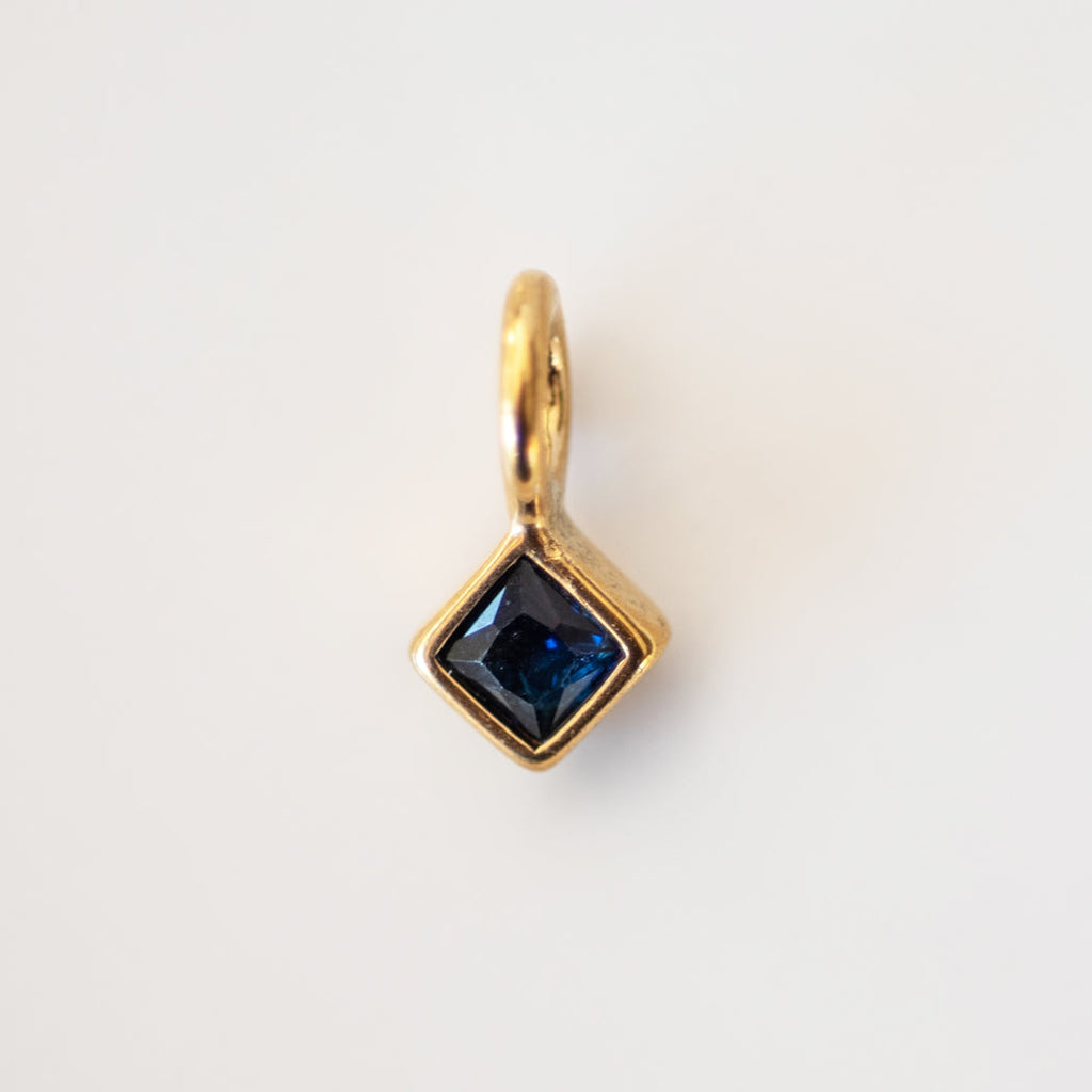September Boho Birthstone Charm - Sapphire