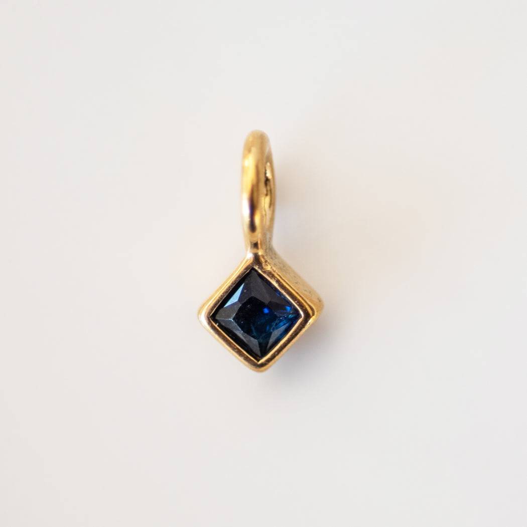 September Boho Birthstone Charm - Sapphire