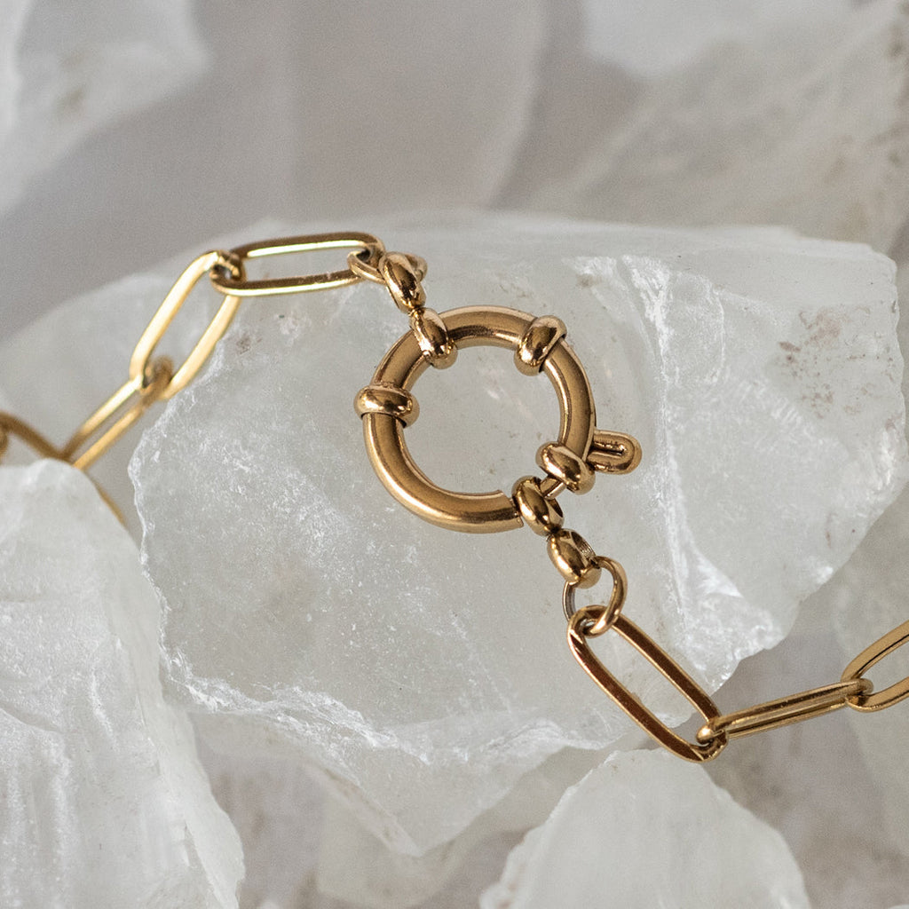 Spring Clasp Paper clip Necklace